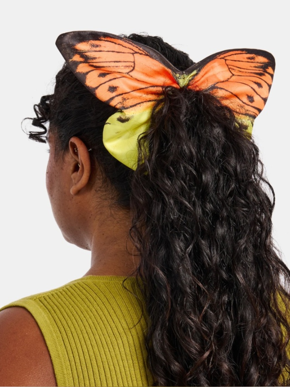 Chunks x TMG Bun Topper in Orange Tipped Butterfly LARGE